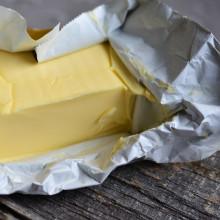 A packet of butter