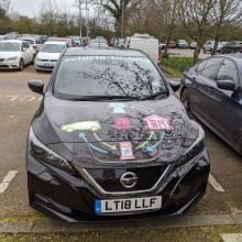 electric car parked