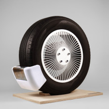 device to collect tyre pollution