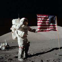 Gene Cernan on the Moon