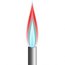 Graphic of a bunsen burner.