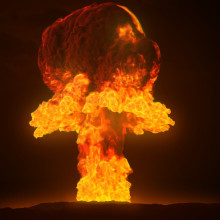 A nuclear explosion
