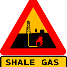 Shale gas sign