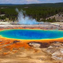 A hot spring