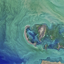 The Caspian Sea from space