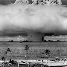 Nuclear weapons test explosion