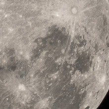 Detailed, up-close picture of the moon