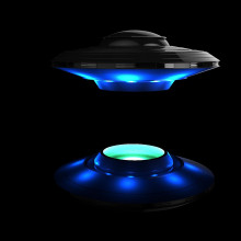 Artist's impression of an alien spacecraft or flying saucer