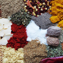 An array of spices