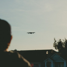 Drone in the sky