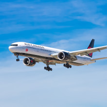 An aircraft in flight