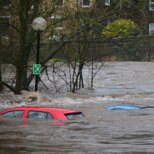 flooded road