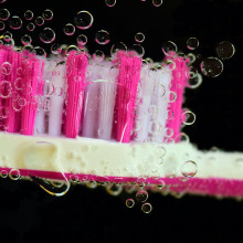 Toothbrush in water