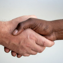 A handshake.
