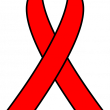 The red HIV awareness ribbon