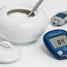 Pot of sugar and blood sugar device