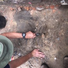 Archaeological excavation at Hougoumont Farm, Waterloo Battlefield Site