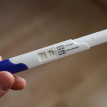 A pregnancy test.