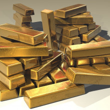 Image of a pile of gold ingots