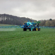 Tractor Fertilising Crops