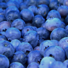 a photo of some blueberries
