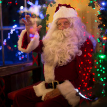 Father Christmas in his grotto