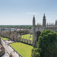 Arial image of King's College Cambridge