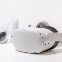An Oculus Quest 2 headset
