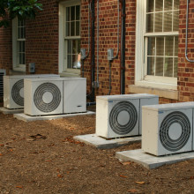 Series of air conditioners at UNC-CH.