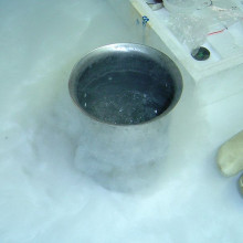 Liquid nitrogen boiling at room temperature