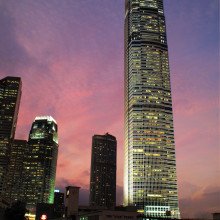 International Finance Centre (IFC). A prominent landmark on Hong Kong Island and until recently Hong Kong's tallest building.