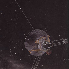 Artist's conception of the Pioneer 10-11 spacecraft