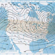 Polar vortex over America in 1985
