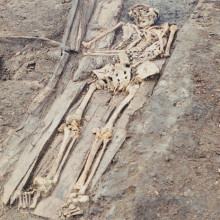 Skeleton from the middle ages
